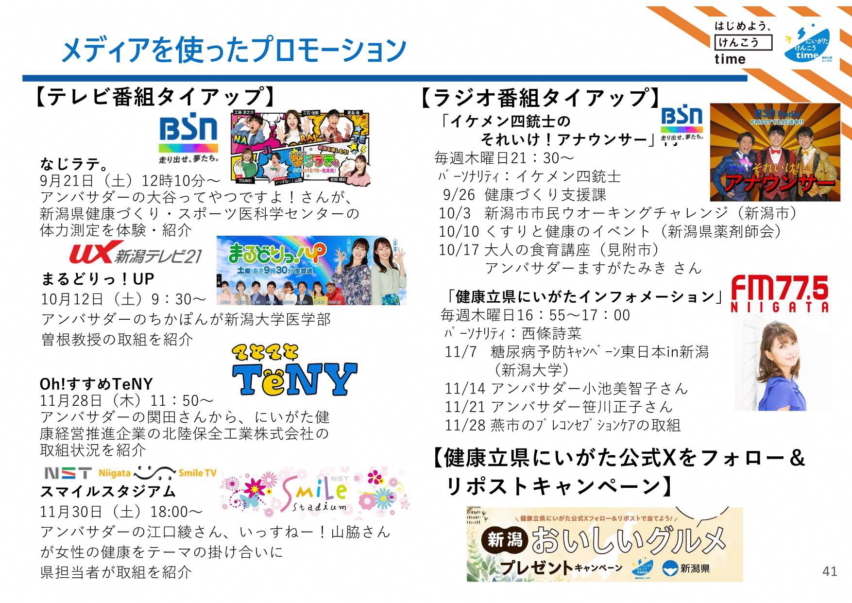 メディアを使ったプロモーション